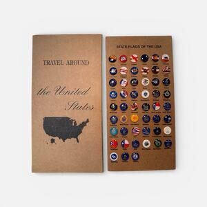 State Flags of the USA Pin Collection Button Pins NWT